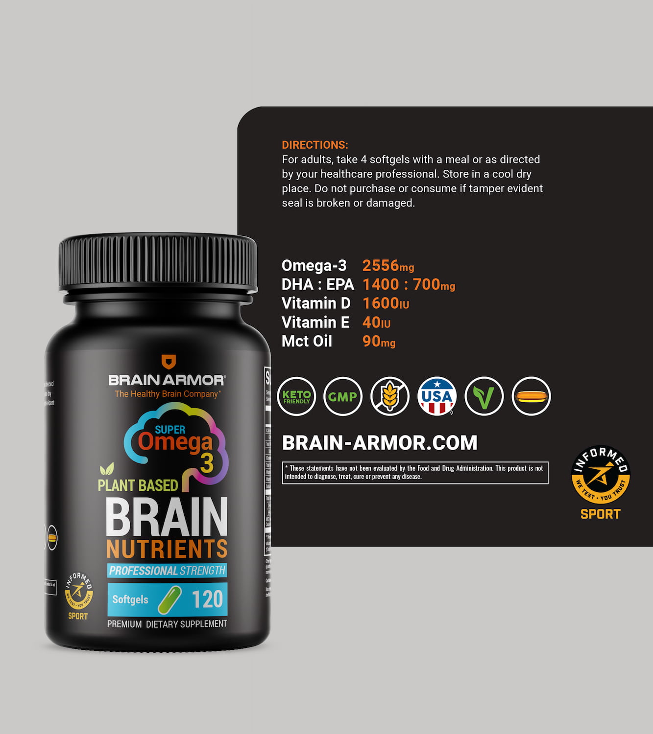 Brain Armor - Professional Strength – Softgels 120ct